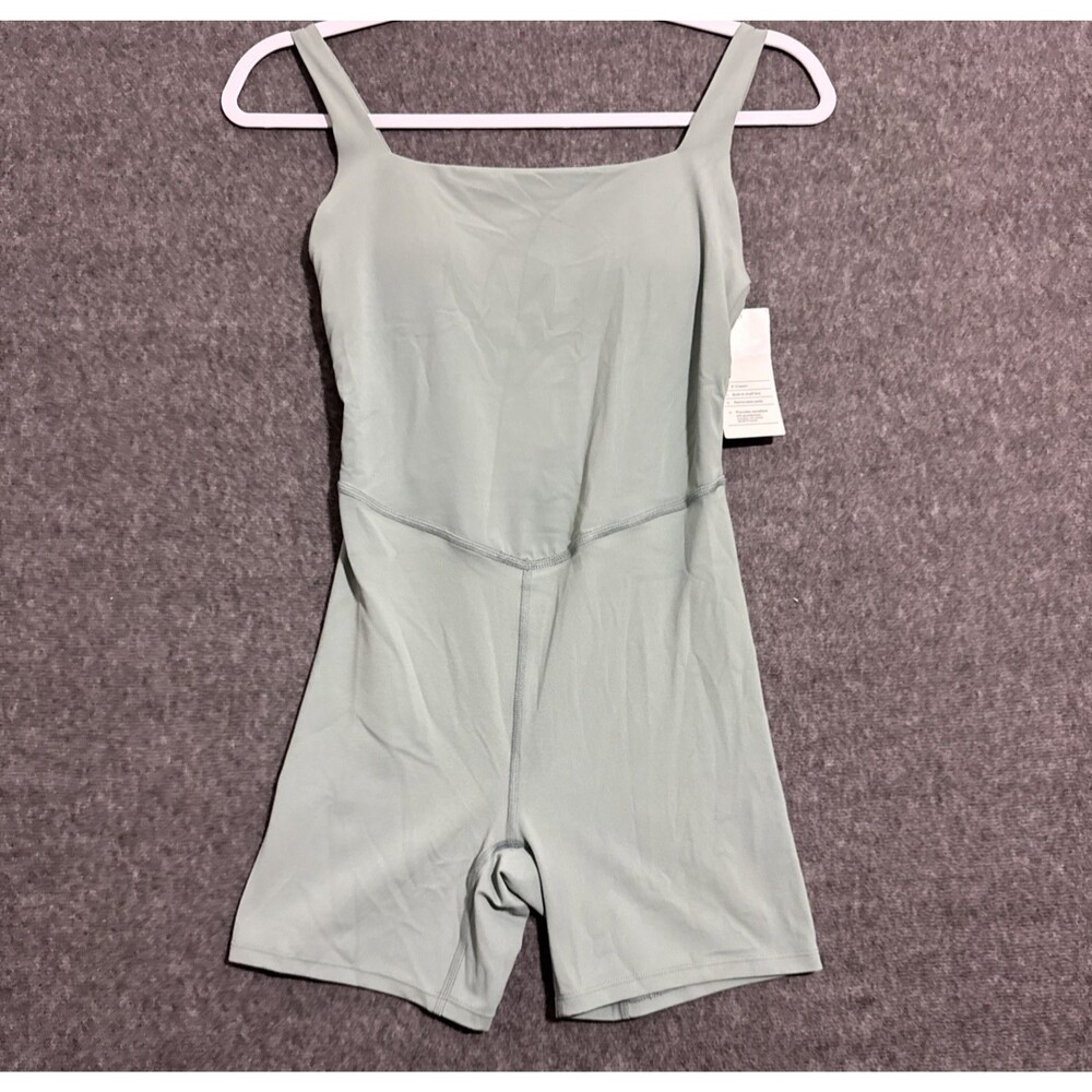All In Motion Women's Short Bodysuit Workout Green Extra Small